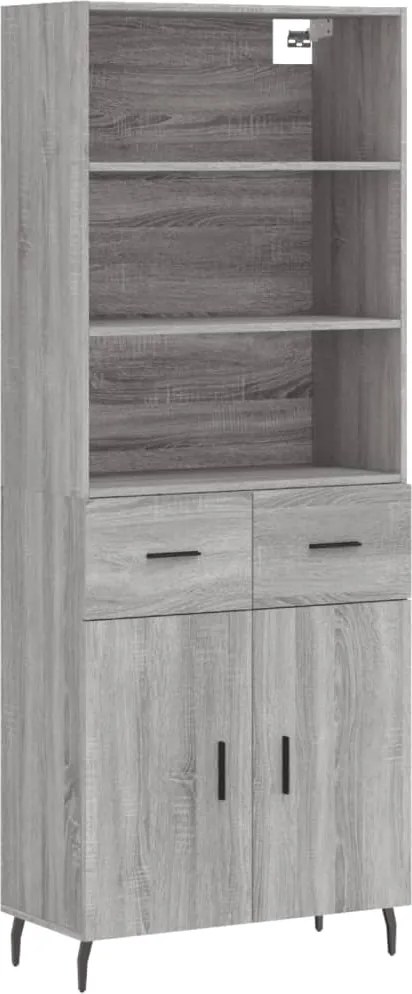 vidaXL szürke sonoma szerelt fa magasszekrény 69,5 x 34 x 180 cm