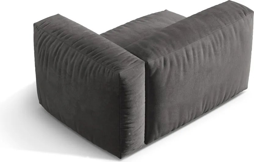 Szürke bársony kanapé modul (jobb oldali) Martina – Micadoni