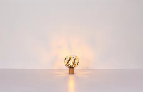 Globo 15759-1 Fali spotlámpa, fém fekete matt, fém arany színű, fekete patinázott, tiszta akril kristályok, SzxM: 120x160mm, Mélység: 210mm, 1x E14 25W 230V izzó nélkül