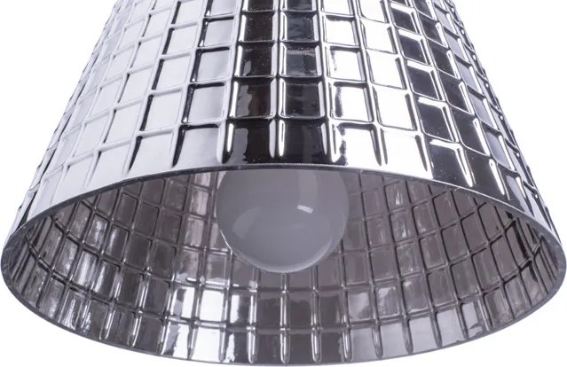 RENDL R12055 CORONA Ernyős Függesztett Lámpa Krómozott ÜvegIP20