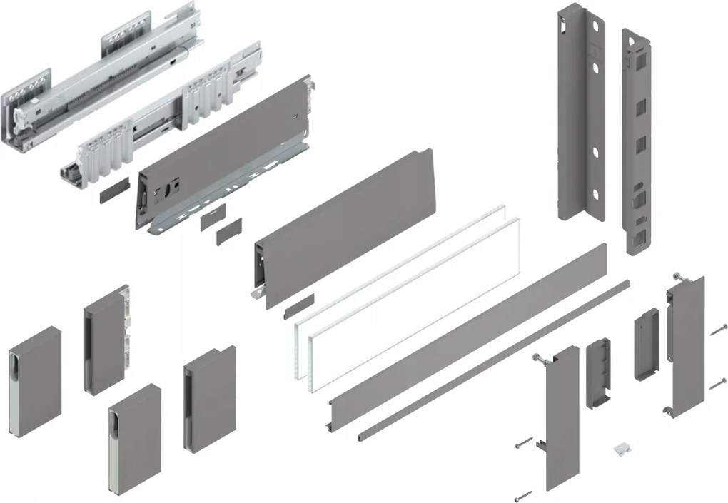 Blum Fiók Merivobox 270 Magas E belső Szürke 40kg