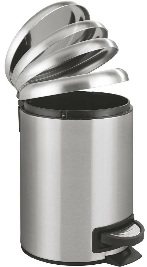 Wenko Leman 3 l pedálos szemetes, rozsdamentesacél, 3 l