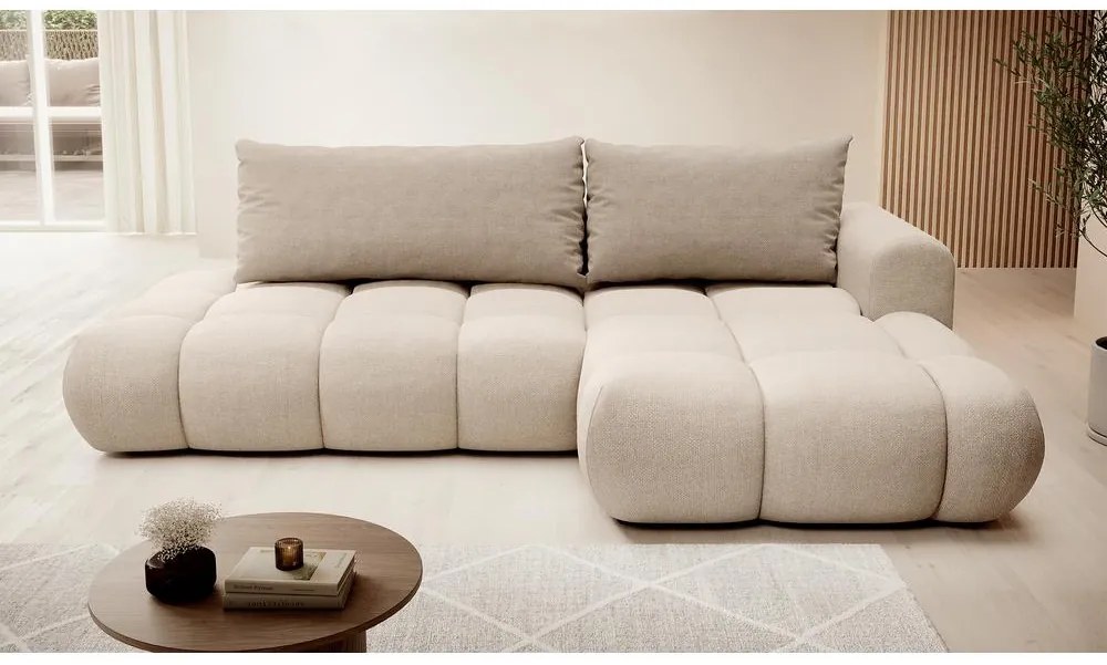 Sarokkanapé Ombre (J) (bézs + fekete) . 1099484