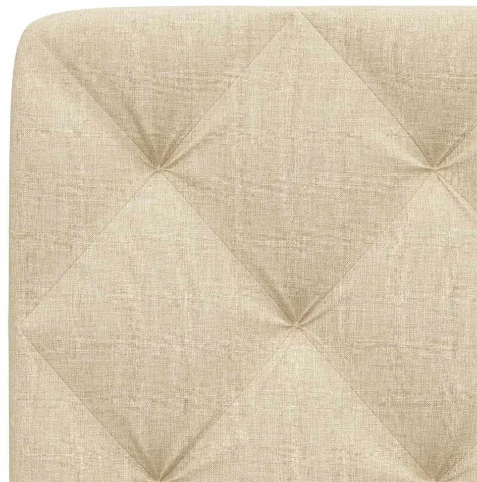 krémszínű szövet fejtámla párna 120 cm