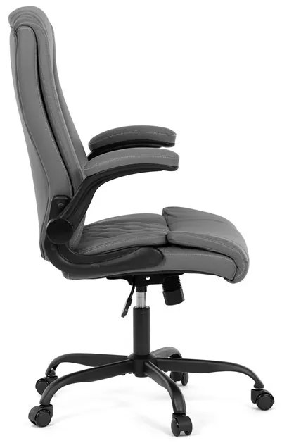 Irodai szék hintamechanikával, szürke műbőr kárpittal. KA-Y344 GREY