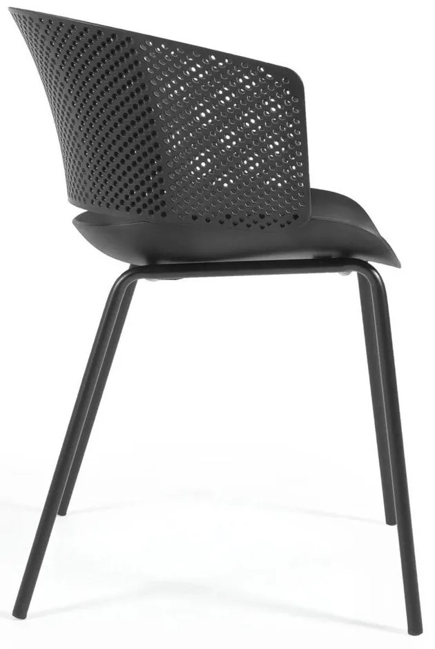 Fekete étkezőszék szett 4 db-os Yeray – Kave Home