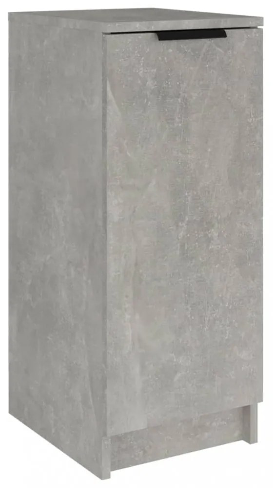 betonszürke szerelt fa cipőszekrény 30x35x70 cm