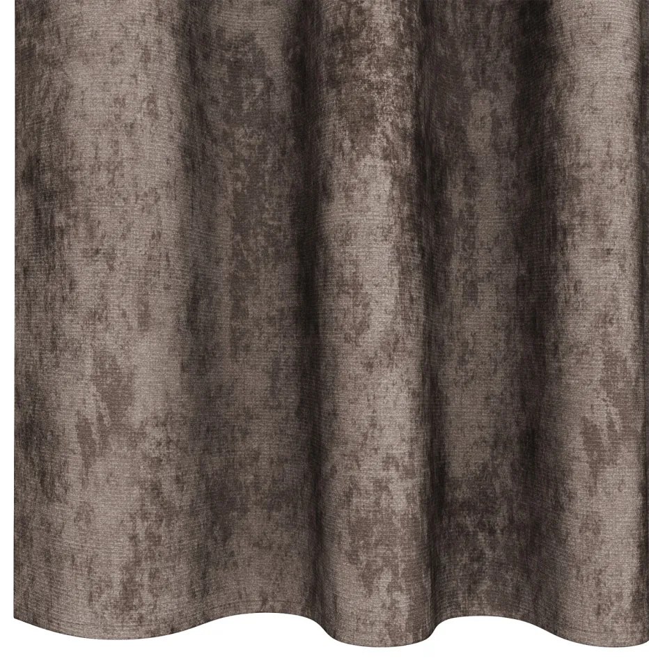 bársonyos függöny 2 db szemgombokkal, Kávébarnás 225x140 cm