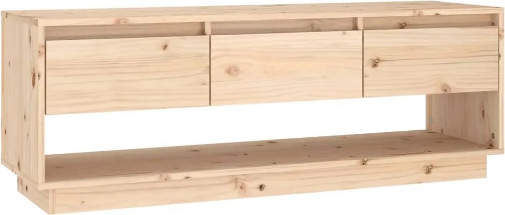 vidaXL tömör fenyőfa TV-szekrény 110,5 x 34 x 40 cm