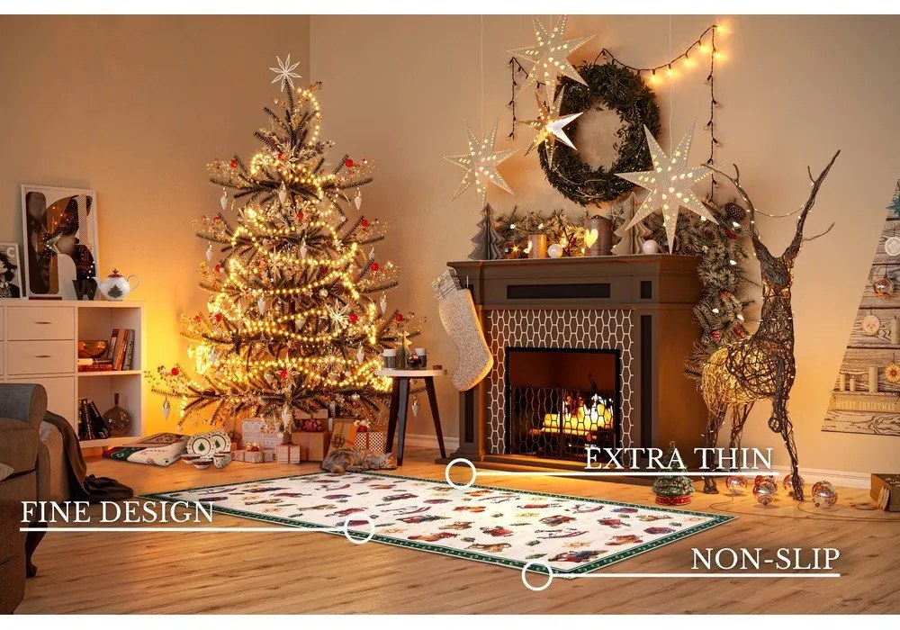 Zöld futószőnyeg karácsonyi mintával 80x200 cm Green Christmas – Villeroy&amp;Boch
