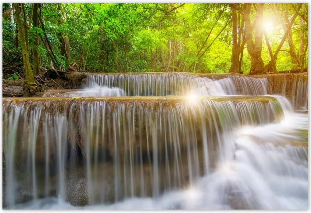 Poszterek 185x125 Ázsiai tájkép Vízesés