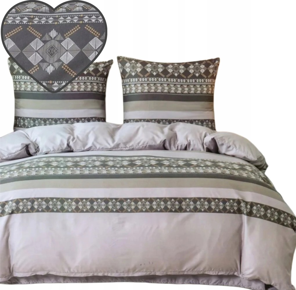 Ágyneműhuzat 160x200 Pamut Szatén 2 Skandináv Nagy Mintaválaszték