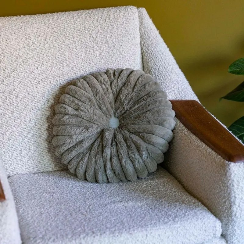 Flower párna szürke, átmérő 38 cm