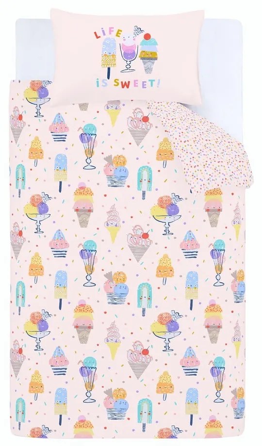 Gyerek ágyneműhuzat babaágyhoz 120x150 cm Ice Cream Fundae - Catherine Lansfield