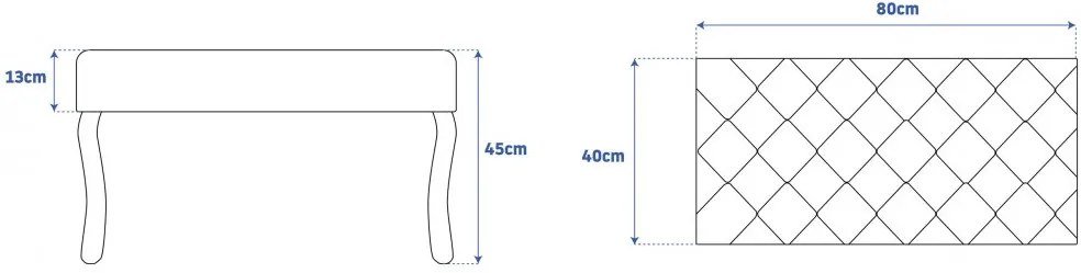 Stílusos ülőke előszobába szürke 80 cm