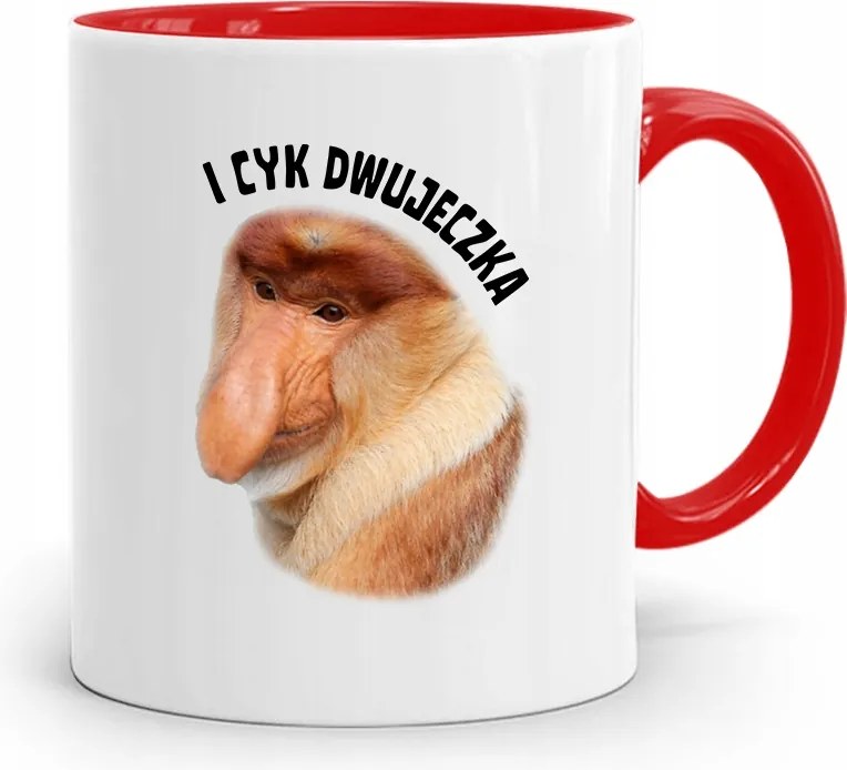 Bögre Piros Hordozó Janusz Cyk Kétszemélyes Ajándék fényképes nyomtatással