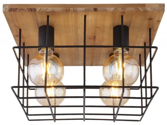 Globo 15530-4D - Mennyezeti lámpa MERRIL 4xE27/60W/230V