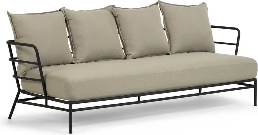 Mareluz bézs fémszerkezetű kerti kanapé - Kave Home