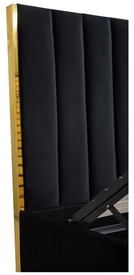 Ariella ágy 160 x 200 cm, fekete