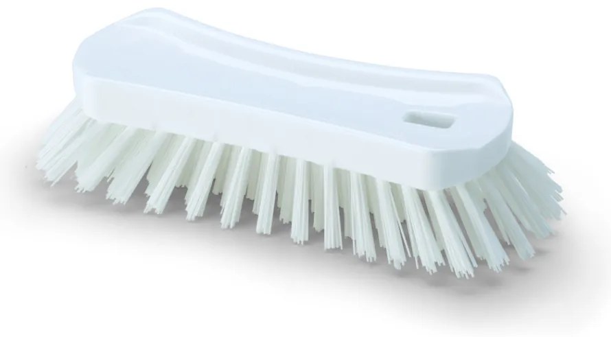 Igeax élelmiszeripari ergonómikus kézi súroló kefe fehér 0,75mm kemény sörtével