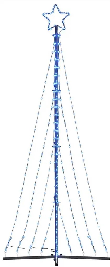 kék LED karácsonyfa 447 LED 249 cm
