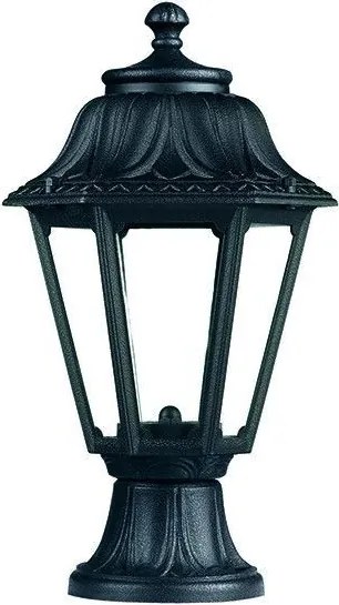 NOVOLUX 150H-G05X1A-02 Klasszikus Kültéri Állólámpa Fekete, Átlátszó E27 IP55