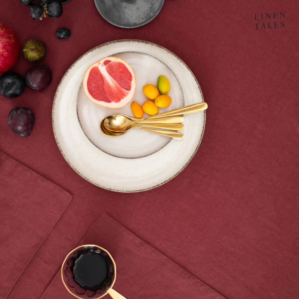 Len szalvéta szett 2 db-os 40x40 cm Marsala – Linen Tales