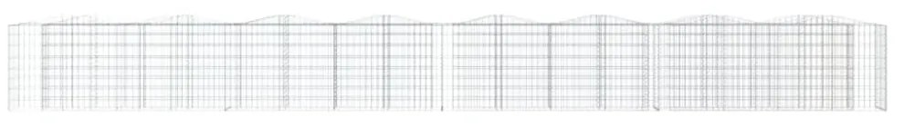 íves horganyzott vas gabion magaságyás 800 x 50 x 100 cm