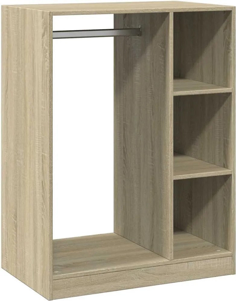 vidaXL sonoma tölgy színű szerelt fa ruhásszekrény 77 x 48 x 102 cm