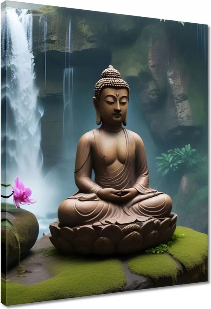Vászonkép 40x50 Meditáló Buddha