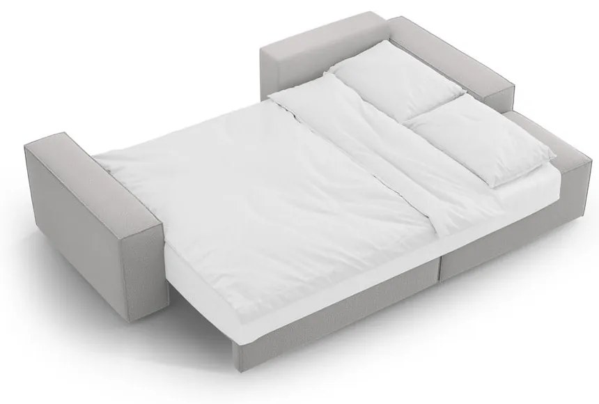 Világosszürke kinyitható sarokkanapé (jobb oldali) Jodie – Micadoni Home