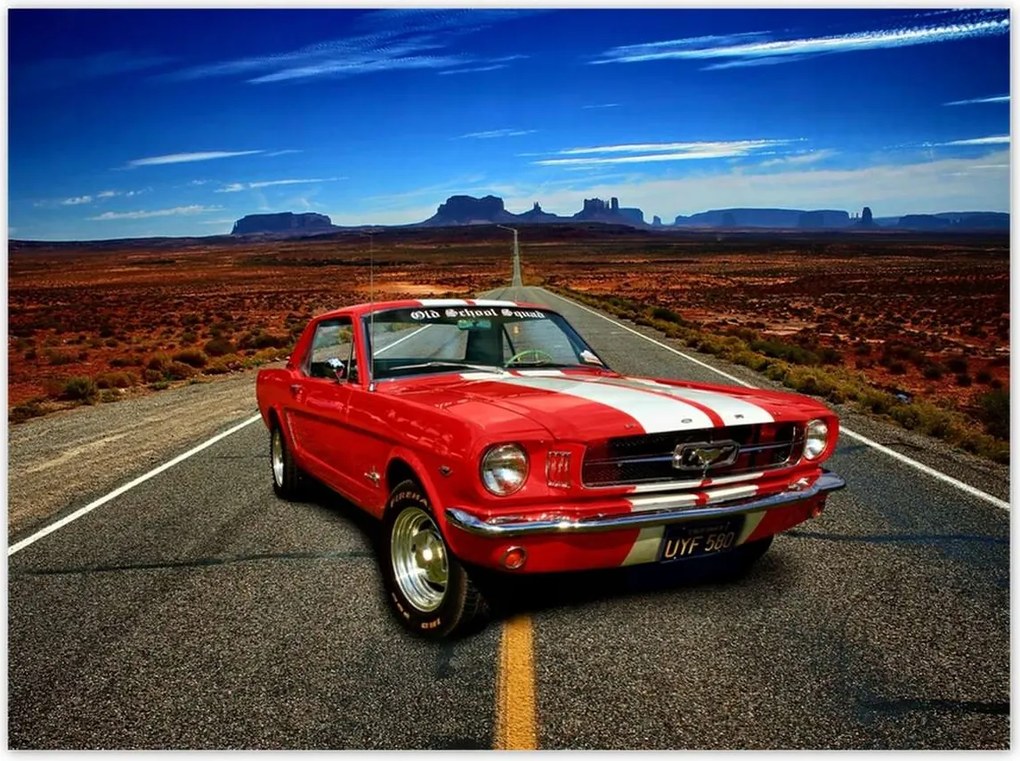 Poszterek 135x100 Ford Mustang Autópálya