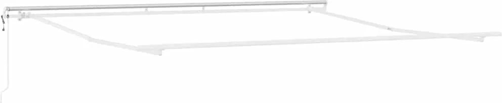 vidaXL Napernyő keret Fehér 400 × 350 cm Alumínium