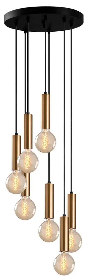 Fekete-aranyszínű függőlámpa ø 40 cm Tempo – Opviq lights