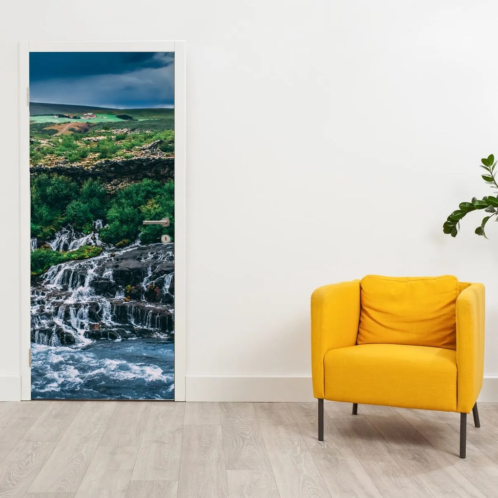 Fotótapéta ajtóra - Vízesések a természetben (95x205cm)