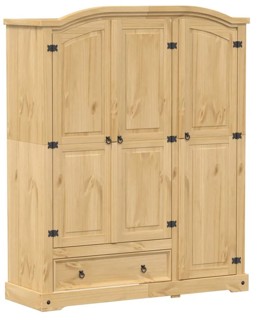 Corona tömör fenyőfa ruhásszekrény 151,5 x 52 x 186 cm