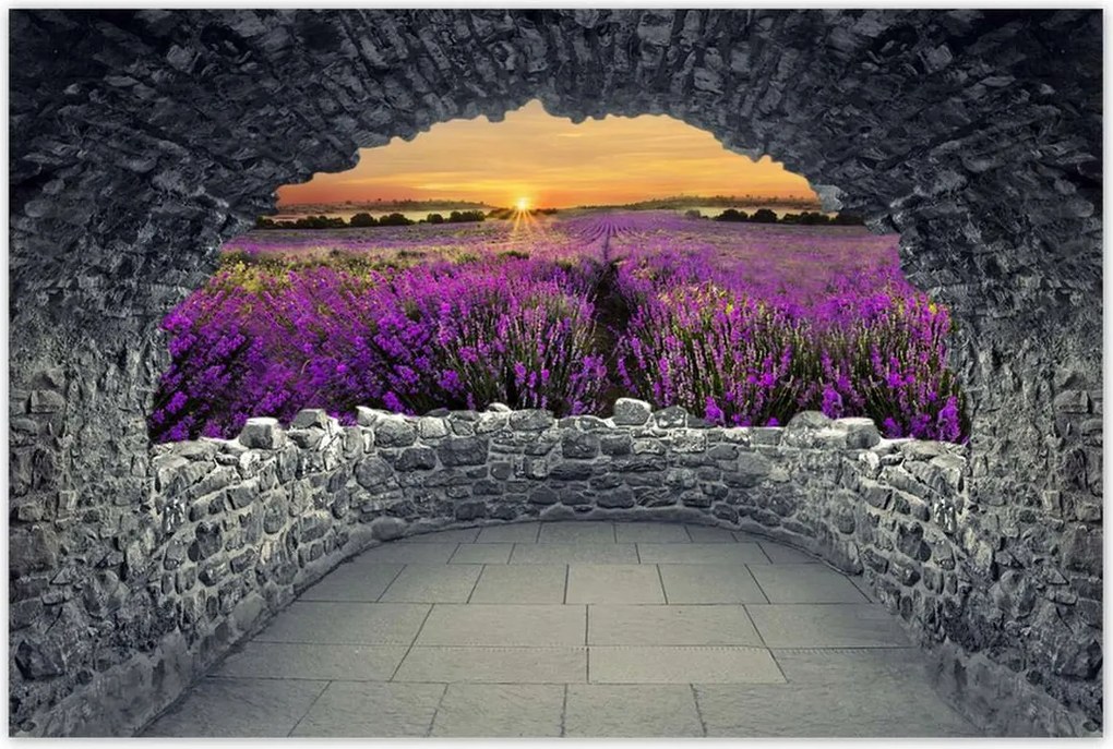 Poszterek 120x80 Levendula naplemente