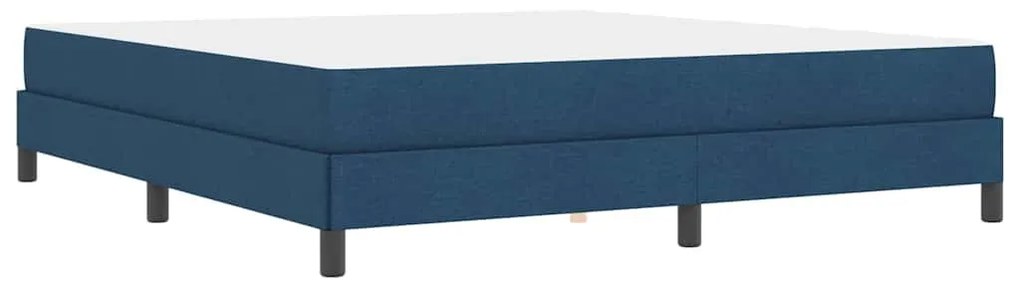 Boxrugós ágy matracmal Kék 180 x 200 cm szövet