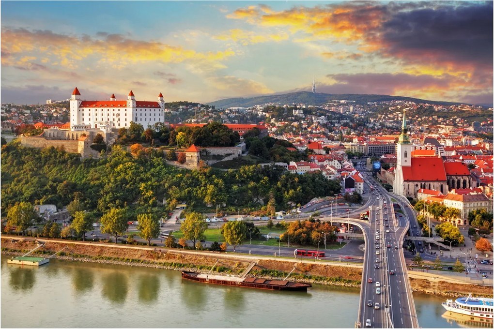 Kép - panoráma, Pozsony, Szlovákia (90x60 cm)