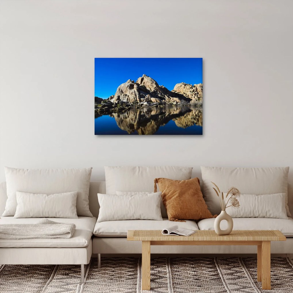 A tükröződő sziklák képe (70x50 cm)