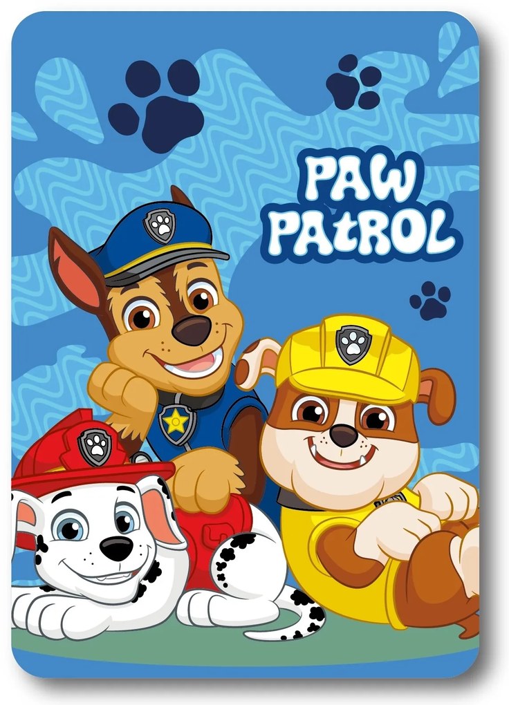 Gyermek takaró Fleece Paw Patrol kék 140x100cm Faro
