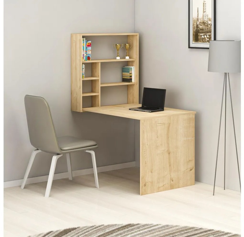 Asir Munkaasztal polccal SEDIR 154,2x59 cm bézs AS0664