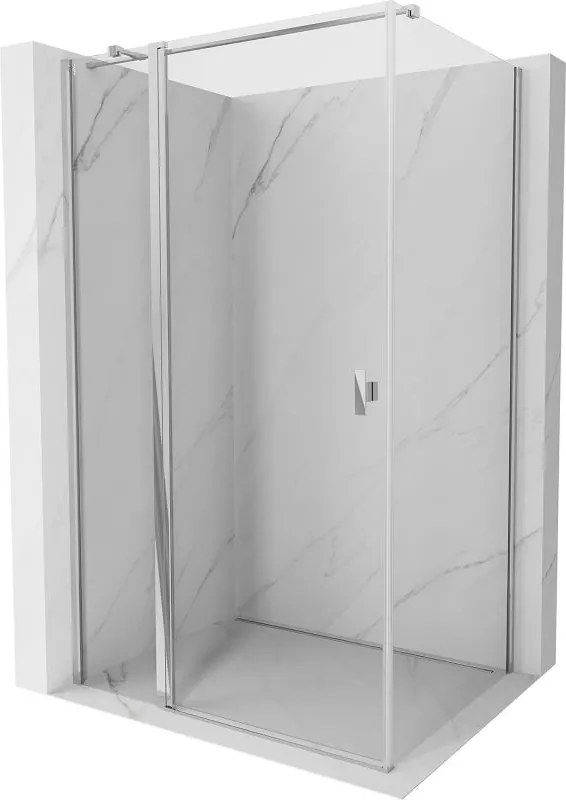Mexen Mist T zuhanykabin 100 x 80 cm, átlátszó, króm - 8A4T-100-080-01-00