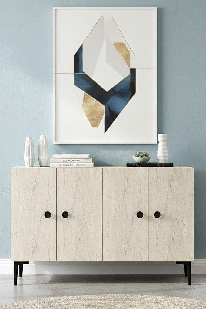 Pella 120 - White, Travertine