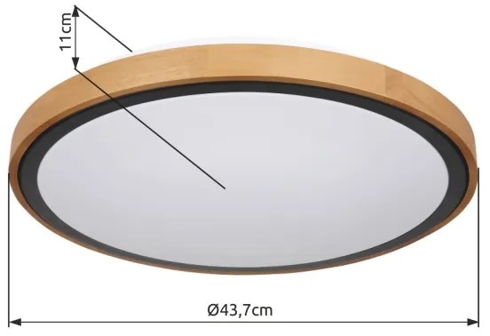 Globo 41764-24 - LED Mennyezeti lámpa BRUNO LED/24W/230V 437mm 3000/4500/6000K