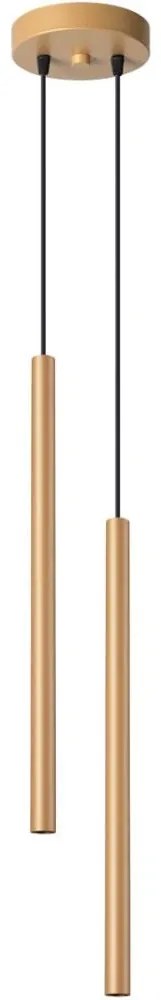 Sollux SL.1305 - Csillár zsinóron PASTELO 2xG9/8W/230V arany SL.1305