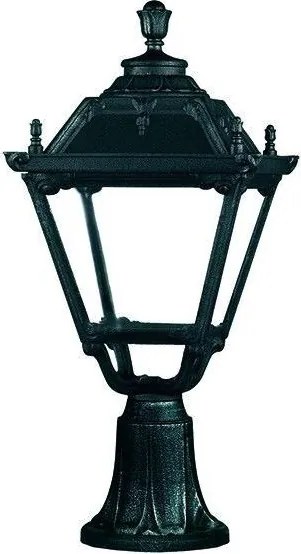 NOVOLUX 146H-G05X1A-02 Klasszikus Kültéri Állólámpa Fekete, Átlátszó E27 IP55