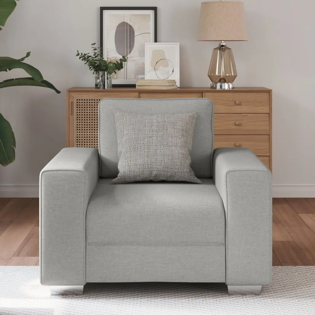 Kanapé párnával Felhős szürke 100 x 77 x 82 cm szövet