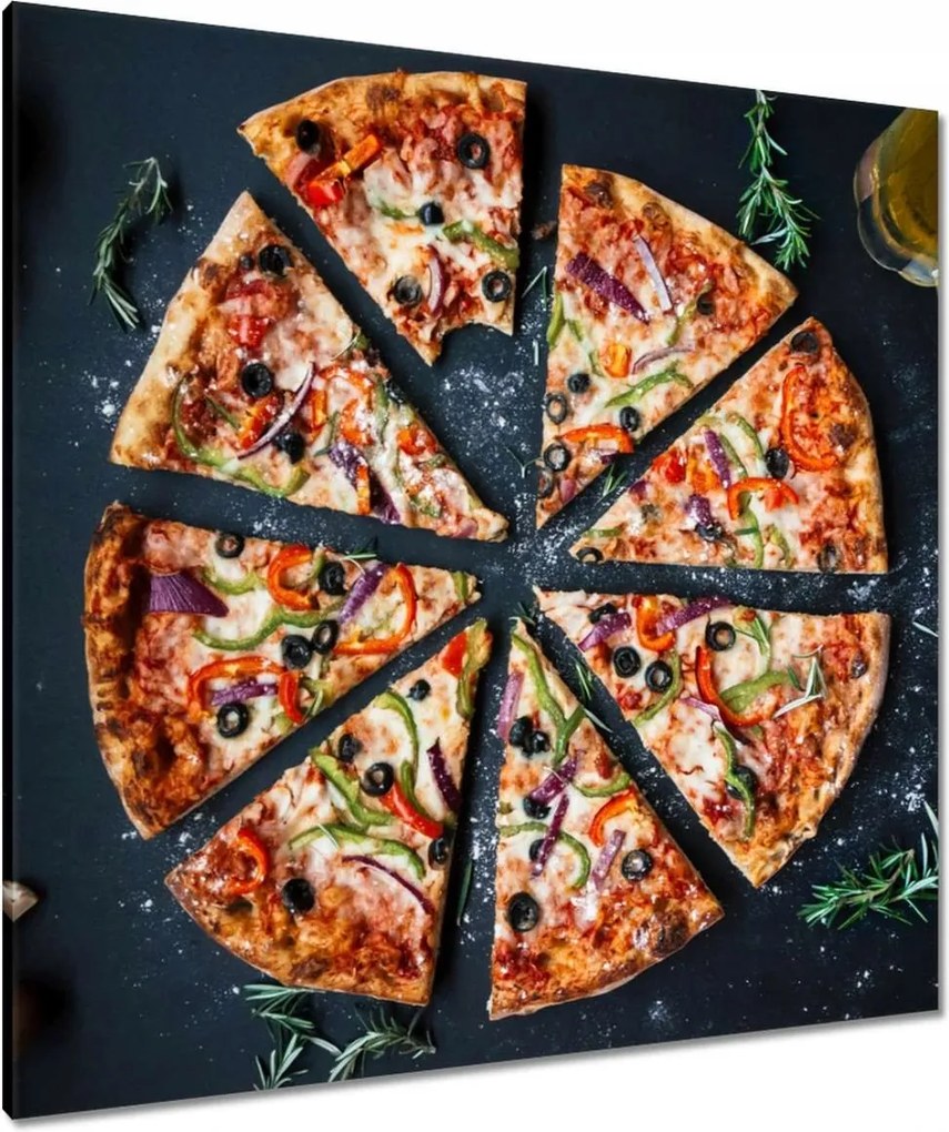 Vászonkép 90x90 Pompás pizza