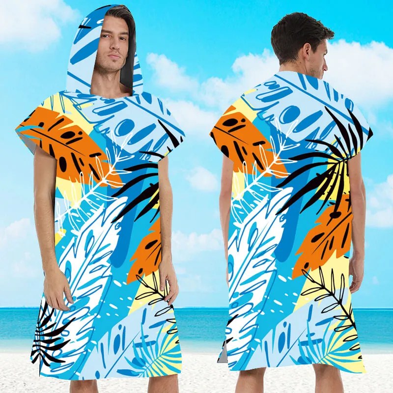 Poncsó törölköző SUMMER FRESH kék-sárga 80×145 cm